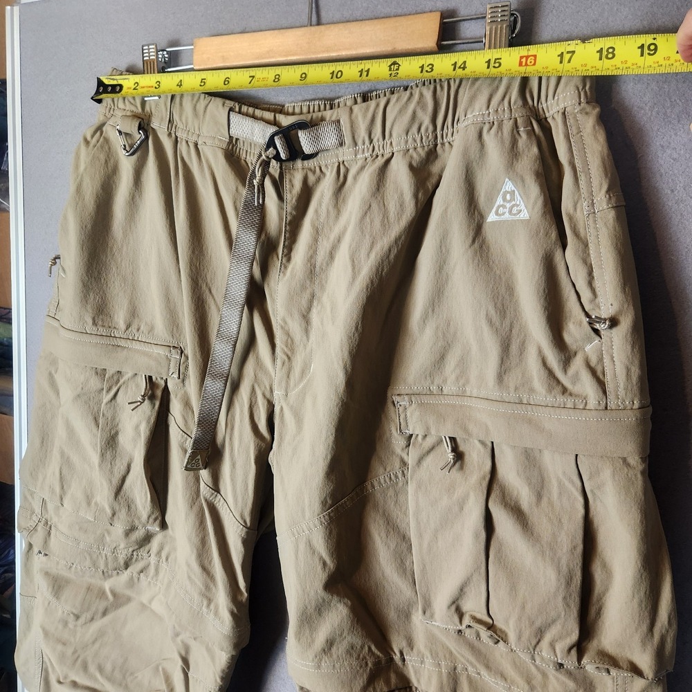 Nike ACG Smith Summit Convertible Cargo‎ Pants Men's XL Khaki Beige Baggy - Picture 5 of 11